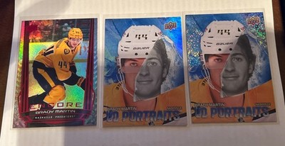 2025-26 UD 2 Brady Martin (lot 3) ENCORE RC RED /199 portraits and speckle RC
