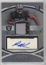 2010 Topps Finest Rookie Refractor 99/99 Rolando McClain #119 Patch Auto 5c9