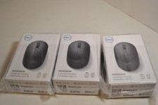 LOT OF 3 - GENUINE Dell Mobile Wireless Mouse 4000 DPI Black - MS3320W