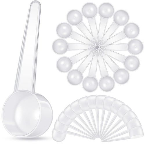 80 Pack Plastic Scoop Tablespoon Measuring Spoons (20 mL | 20 cc | 1.33 Table...