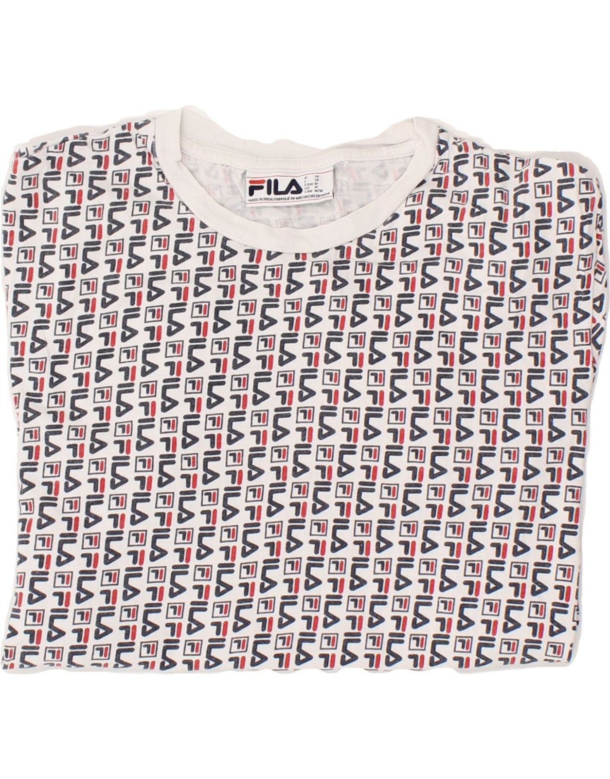 FILA T shirt uomo top media cotone multicolore TV07