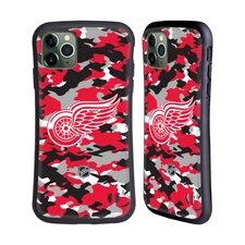 NHL DETROIT RED WINGS HYBRID CASE FOR APPLE iPHONES PHONES