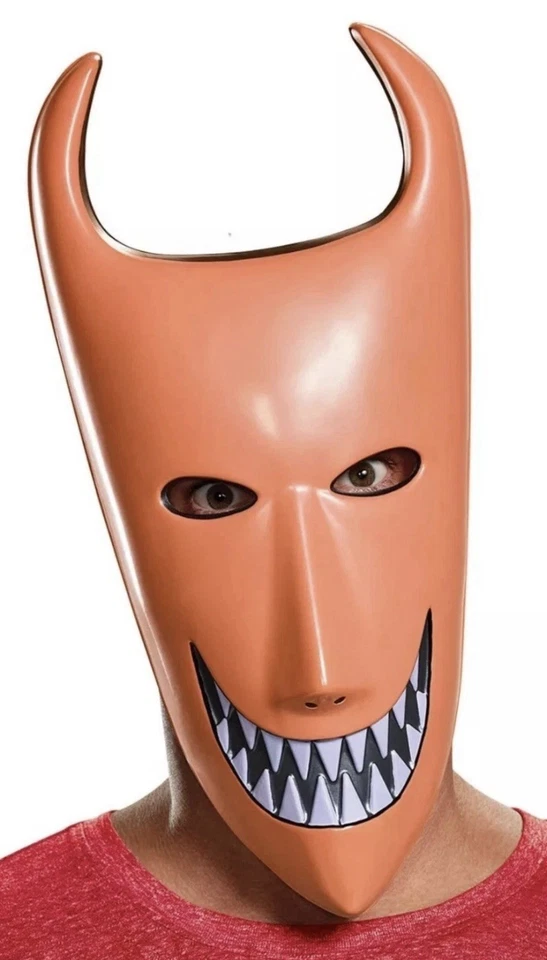 Nightmare Before Christmas Lock Adult Red Mask - Image 2 of 4