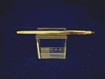 CROSS 10K GOLD-FILLED ROLLED CLASSIC CENTURY FOUNTAIN PEN w14K