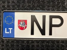 Original Auto Kennzeichen Nummernschild Litauen 🇱🇹 