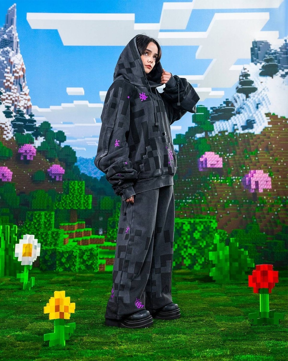 BRAND NEW Very Cool Shirtz x Minecraft Enderman Hoodie & Track