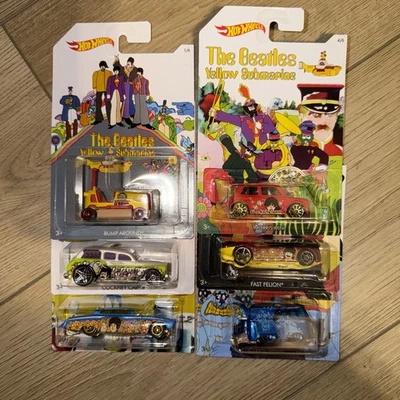 Hot Wheels The Beatles Yellow Submarine Contemporary Diecast Cars