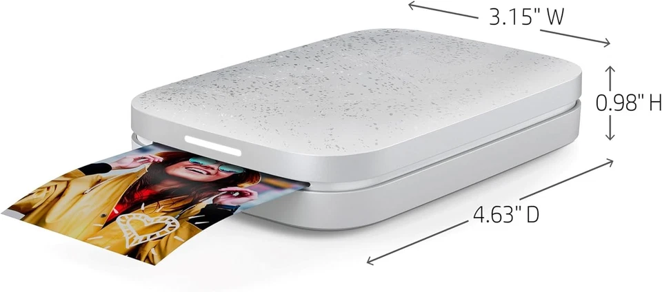 HP HPISPW Sprocket Portable Photo Printer (Luna Pearl) Instantly Prints ZINK 2 x - Image 3 of 4
