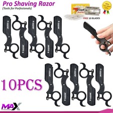 100 BLADES STEEL CLASSIC STRAIGHT EDGE BARBER RAZOR CUT THROAT SALON SHAVING