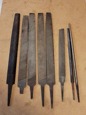 lot of 8 Vintage files nicholson simonds bluegrass,  All are USA Made 