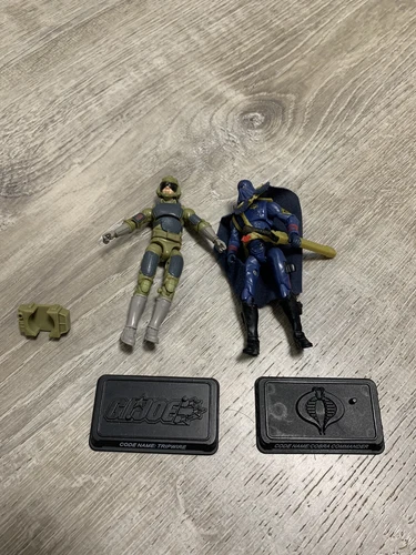 GI Joe 25th Anniversary Comic 2 Pack Cobra Commander Tripwire 2008 Hasbro