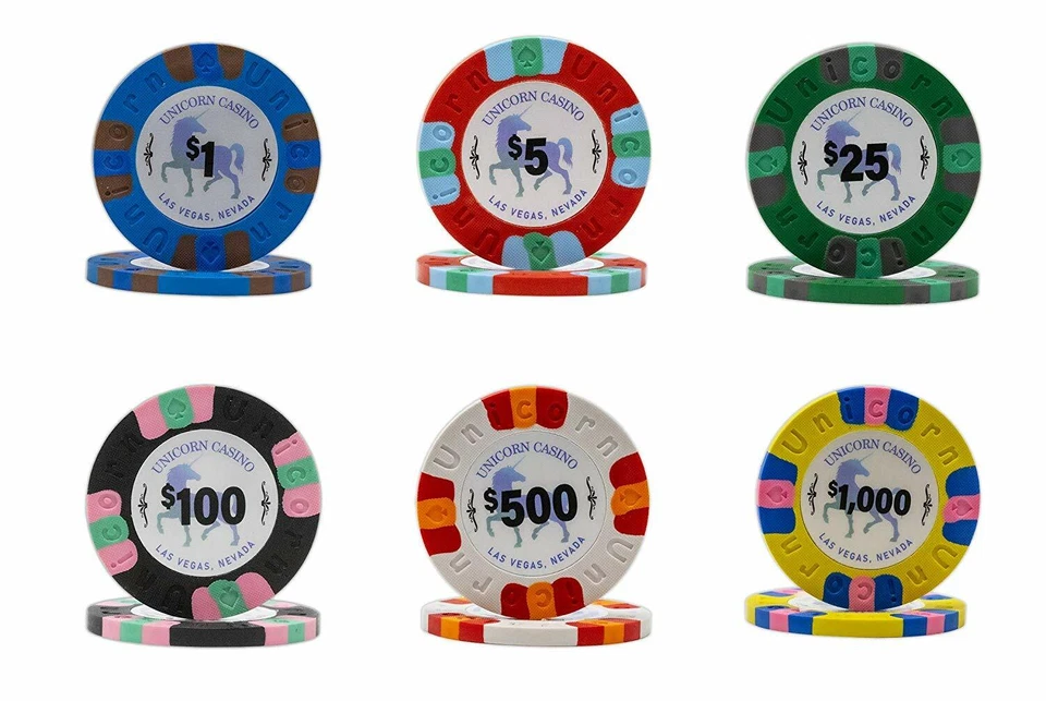 DA VINCI Unicorn All Clay Poker Chip Set - 500 Casino Weighted 9 Gram Chips - Image 2 of 4