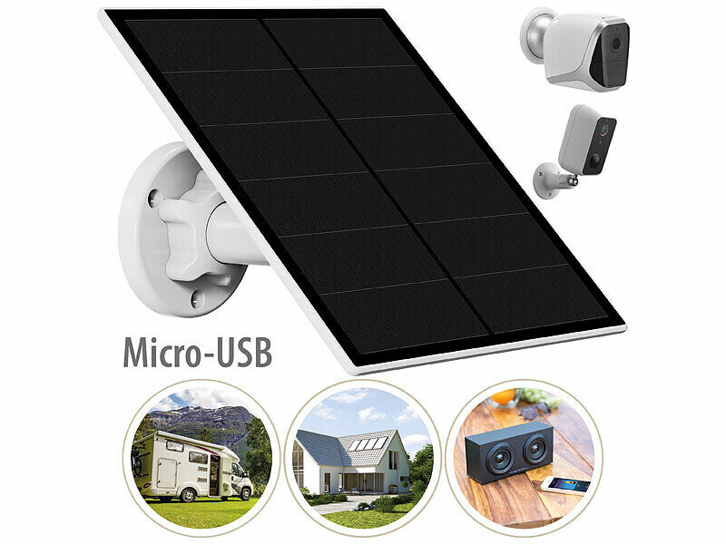 Panneau solaire 5W pour caméra IP Revolt fini les batteries vides en extérieur