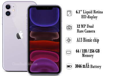 New in Sealed Box Apple iPhone 11 A2111 64GB USA UNLOCKED