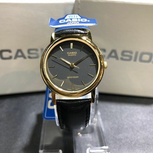 Casio Mtp 1095q 1a Mens Black Leather Casual Dress Watch Black Dial Quartz Ebay
