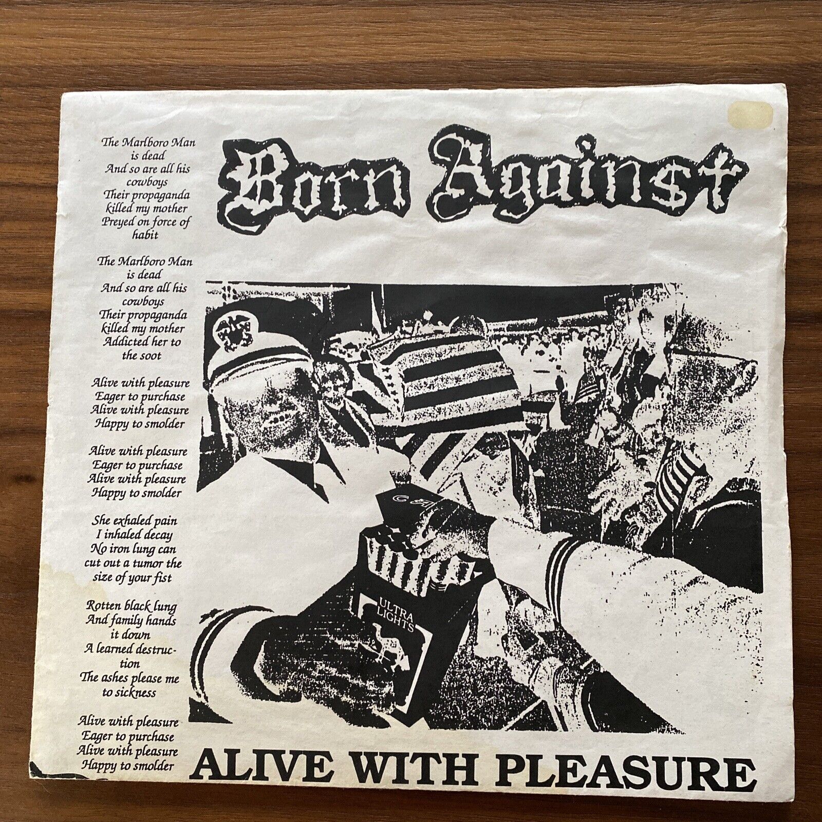 Born Against/ Suckerpunch split 8" Flexi-disk. Included, Youth Gone Mad flexi VG
