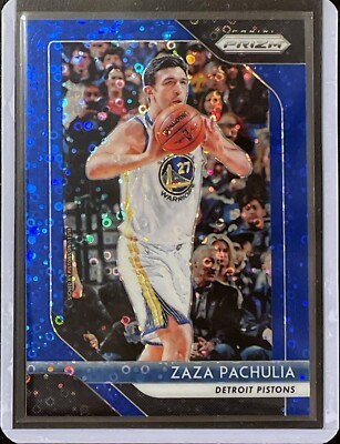Zaza Pachulia - 2018-19 Panini Prizm - Numbered /175 - Blue Disco Prizm #192