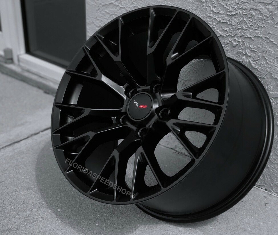 17/18 Satin Black C7 Z06 Style Wheels For Corvette C5 1997-2004 - Set Of 4