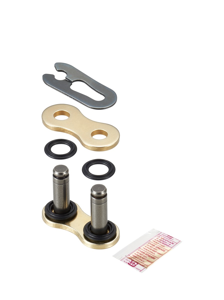 Kette Antriebskette DID 520 VX3 114 X-Ring G&B Offen Mit Clipschloss Gold - DID520VX3G&B-114