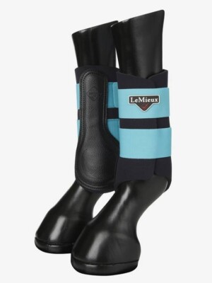 LeMieux Grafter Brushing Boot Azure; Schulausbildung Dressur Hackpferd