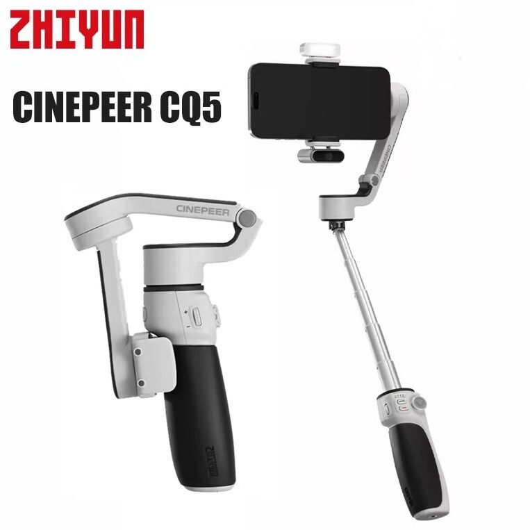 Zhiyun CINEPEER CQ5 3-Axis Gimbal Stabilizer Selfie Stick for iPhone 16  Samsung