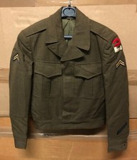 ORIGINAL US ARMY KOREA IKE JACKE MANTEL FELDWOLLE OD 1946 EX COND!!!! 34R