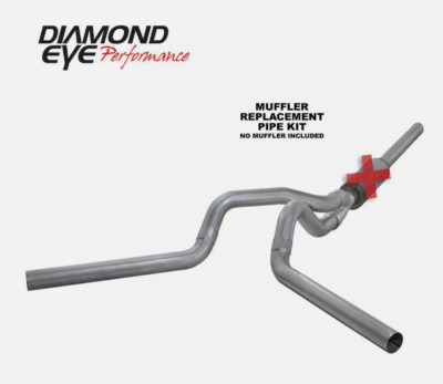 Diamond Eye 4'' Cat Back Dual Exhaust For 03-07 Dodge 2500/3500 Diesel 5.9L