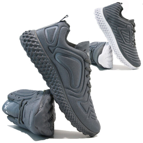 MENS SHOCK ABSORBING RUNNING TRAINERS CASUAL LACE GYM WALKING SPORTS SHOES SIZE - Picture 1 of 26