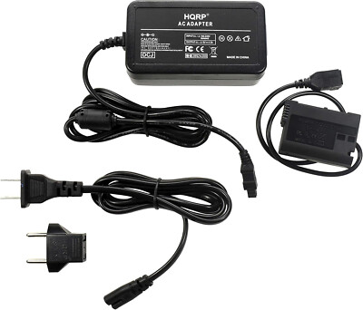 HQRP AC Power Adapter Kit for Nikon D600 D800 D800E D7000 1 V1 EP-5B EN-EL15
