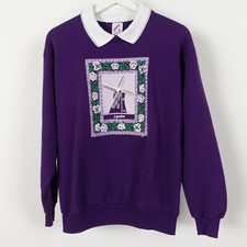 Vintage 80s Lynden Windmill Washington Sweatshirt Women's Size Medium USA Made