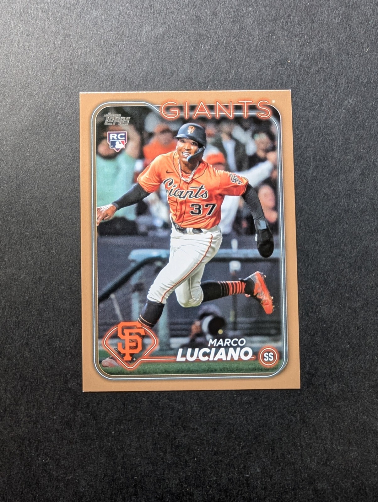 2024 TOPPS GOLD BORDER /2024 PARALLEL RC #232 MARCO LUCIANO ROOKIE GIANTS
