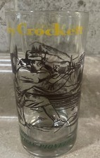 Davy Crockett American Pioneer 5" Drinking Glass Tumbler 1950's