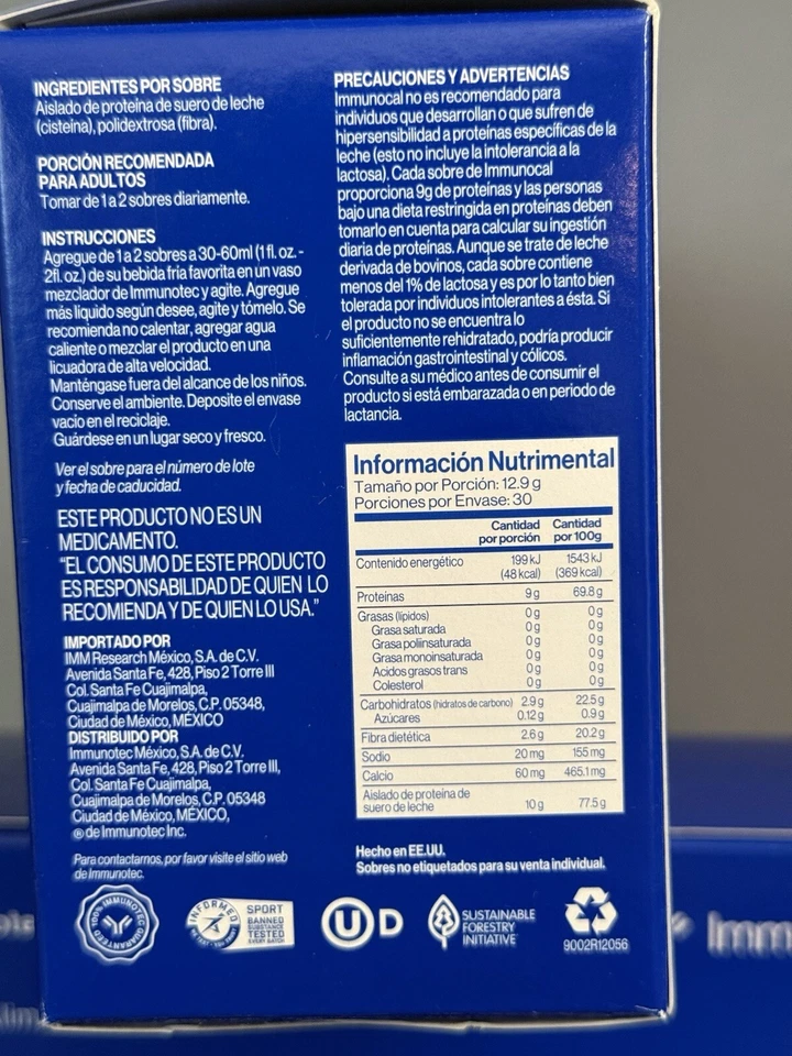 Immunocal Classic  blue. 2boxes - Image 3 of 4