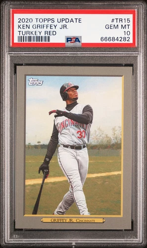 2020 TOPPS UPDATE KEN GRIFFEY, JR. TURKEY RED PSA 10 FREE GIFT