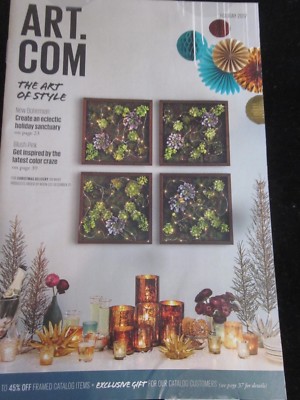 Art.com Compact Catalog Look Book Holiday 2017 The Art of Style Brand New