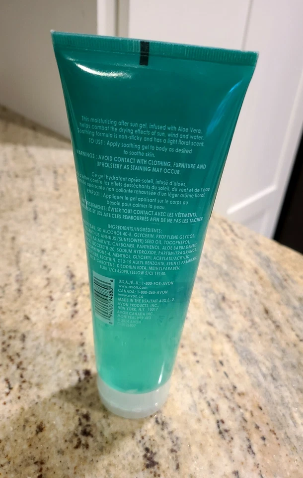 Gel de aloe Avon Sun After Sun 8,4 fl. oz... Hidratante antiadherente. Nuevo Foto 2 de 4