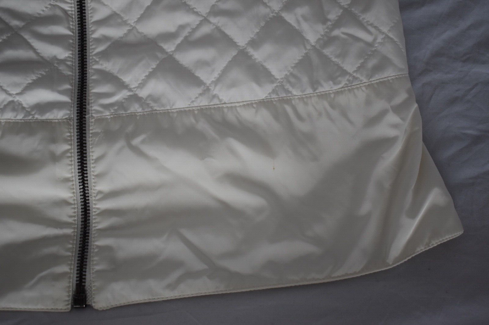 Prada White Lightweight Polyester Zip Quilted Gil… - image 6