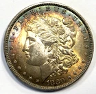 1880 Morgan 90% Silver Dollar Choice BU Beautifully Toned Toner