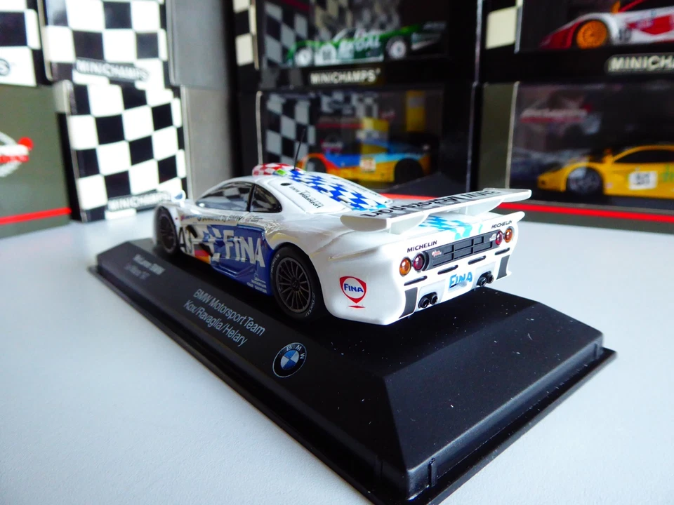 1/43 Minichamps McLaren F1 GTR BMW Motorsport FINA 24 Hrs Le Mans 1997 Dealer Ed - Imagen 3 de 4