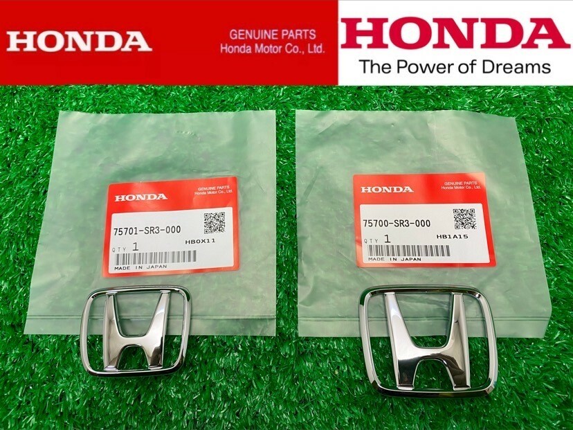 HONDA CIVIC EG6 GENUINE OEM EMBLEMS 75701(75700)-SR3-000 NEW JDM