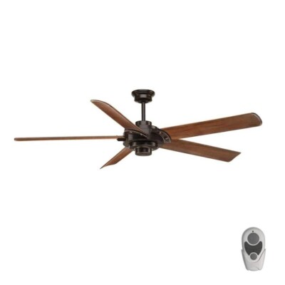 Progress Lighting P2546-20 Ellwood 68'' Ceiling Fan w/Remote, Antique Bronze
