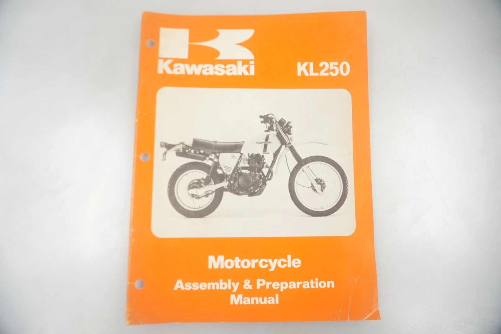 1980 Kawasaki KL 250 OEM Motorcycle Assembly Manual 99931-1051-01
