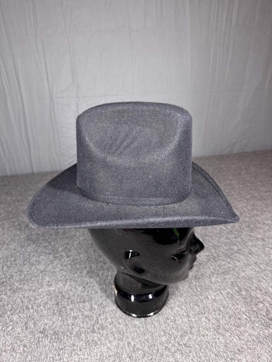 Pigalle cowgirl hat size 6 1/2 black extra small women\'s or youth Pigalle Cowboy Hat Size 6 1/4 Black Mexico XXXXX Felt  main image 2