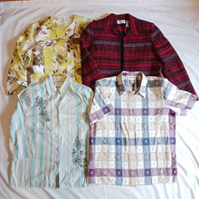 4 Alfred Dunner Women's sz 12 button up Blazers  Shirts floral