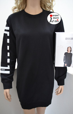 WOLFORD Logo Sweat Dress Dress Kleid Tunika black Small kurz schick zu Leggings