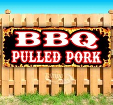 BBQ PULLED PORK Advertising Vinyl Banner Flag Sign Many Sizes USA