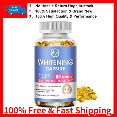 Glutathione Skin Whitening Pills Natural Anti Aging Supplement Collagen Capsules