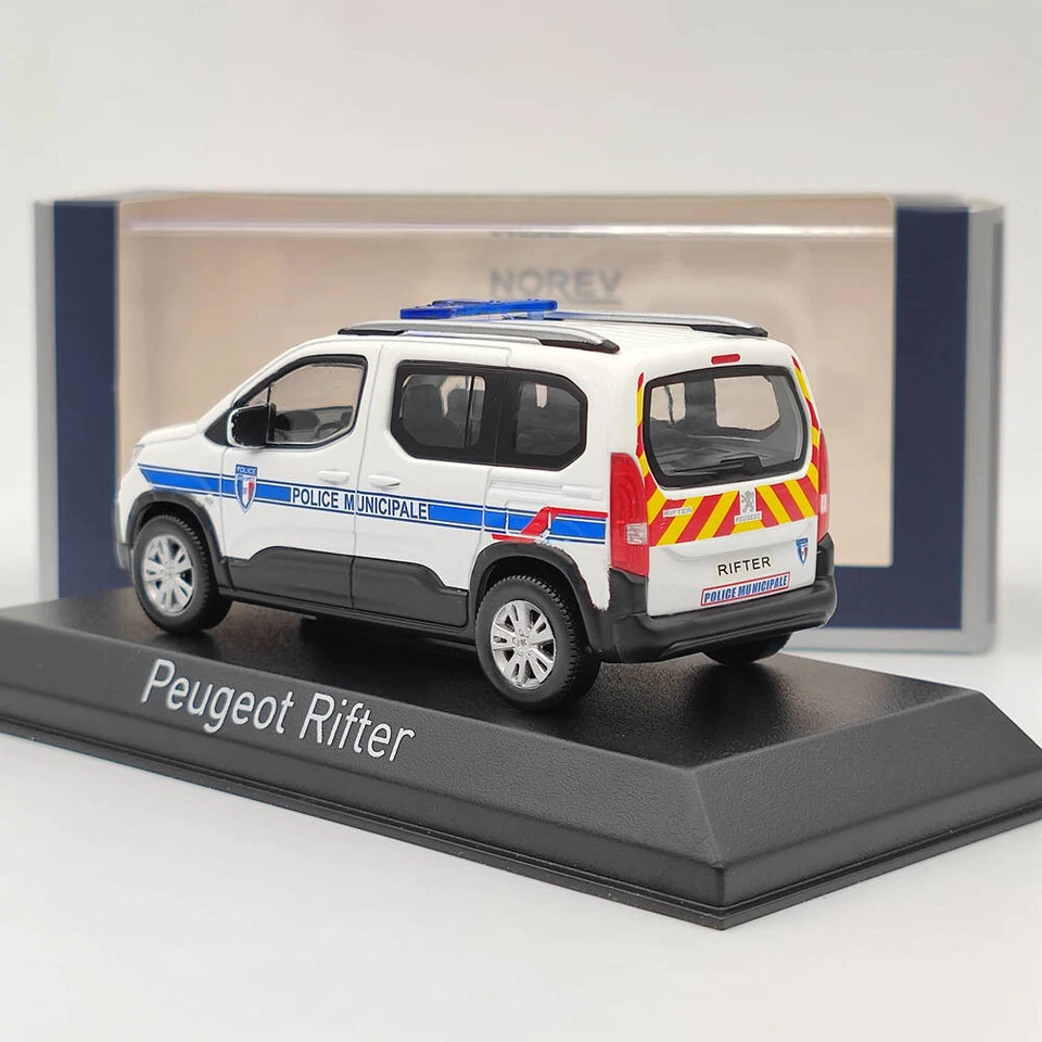 1/43 Norev Peugeot Rifter Police Municipale 2019 Diecast Models Car Collection - Image 3 of 4
