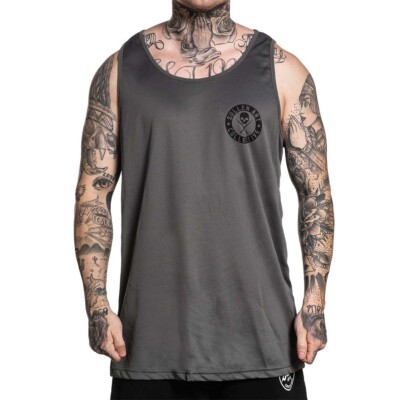 Sullen Art Collective Clothing Mesh Tank Top - River Schädel Skull Tattoo