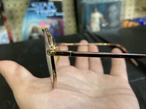 Vintage Magnivision Aviator Eyeglasses Gold & Tortoise Flex Frame 1.25 D2 - Picture 6 of 24
